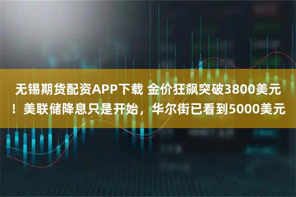 无锡期货配资APP下载 金价狂飙突破3800美元！美联储降息只是开始，华尔街已看到5000美元