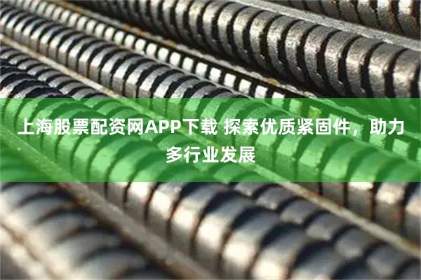 上海股票配资网APP下载 探索优质紧固件，助力多行业发展